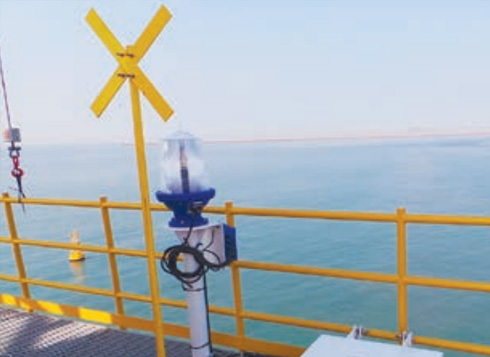 해양풍력발전 단지 표지