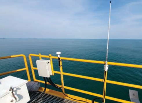 해양풍력발전 단지 표지