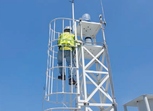 해양풍력발전 단지 표지