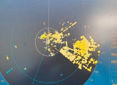 해양풍력발전 단지 표지