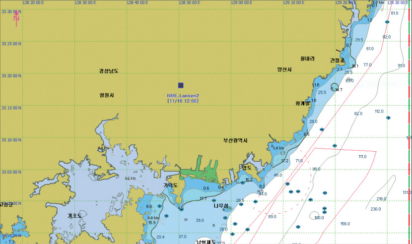 해양풍력발전 단지 표지